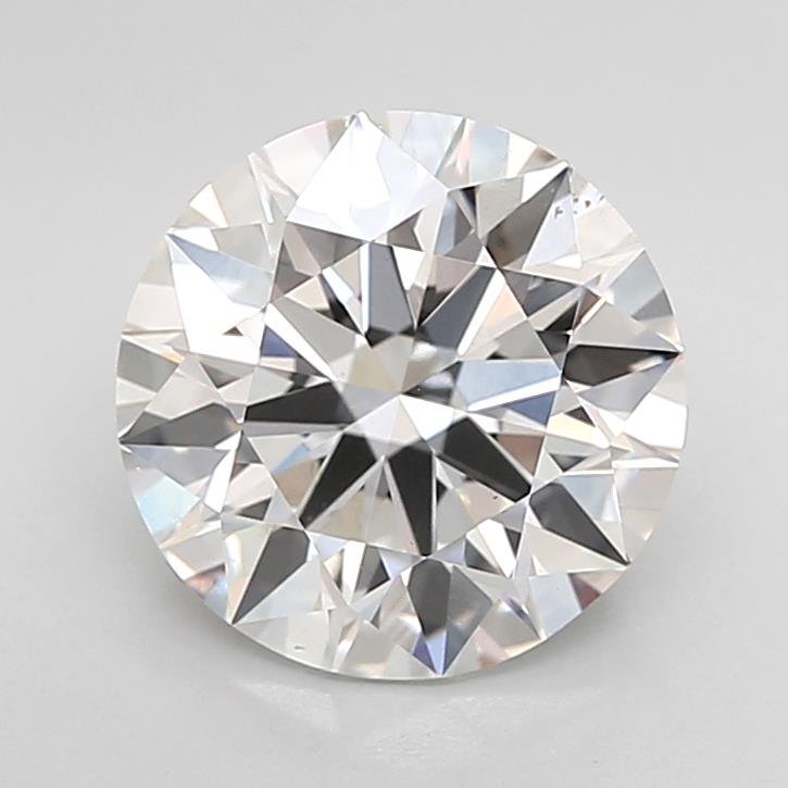 2.51ct F VS2 Rare Carat Ideal Cut Round Lab Grown Diamond