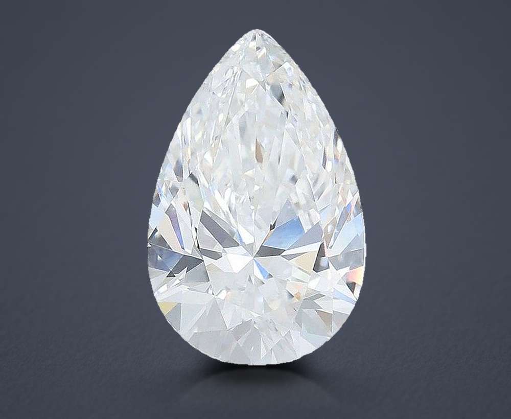 6.07 Carat Pear Lab Diamond
