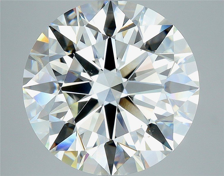 5.02ct J VS2 Rare Carat Ideal Cut Round Diamond