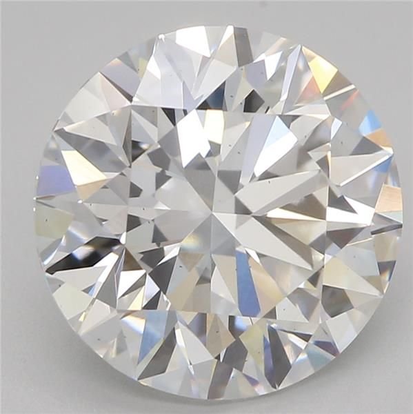 3.04ct D VS2 Rare Carat Ideal Cut Round Lab Grown Diamond