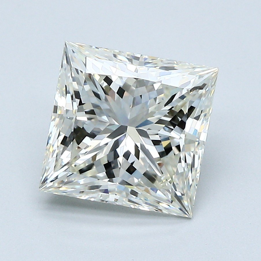 3.01ct K VS2 Rare Carat Ideal Cut Princess Diamond
