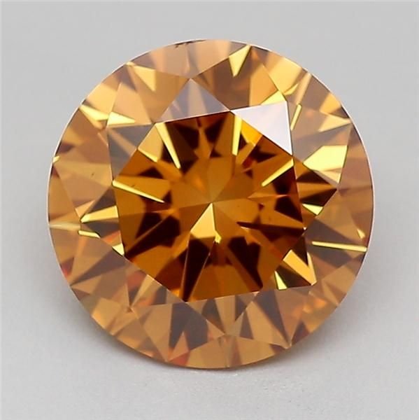 1.52 Ct. Fancy Brown Round Lab Diamond
