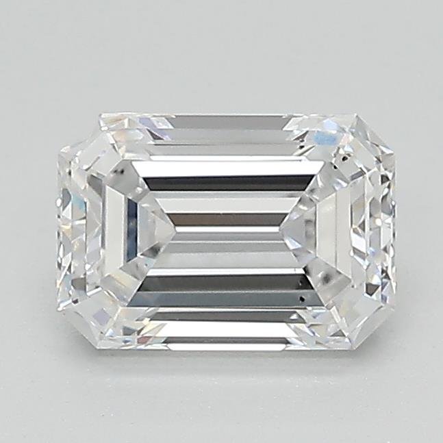 1.04ct D SI1 Rare Carat Ideal Cut Emerald Lab Grown Diamond