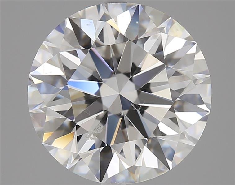 3.70ct E SI2 Rare Carat Ideal Cut Round Diamond