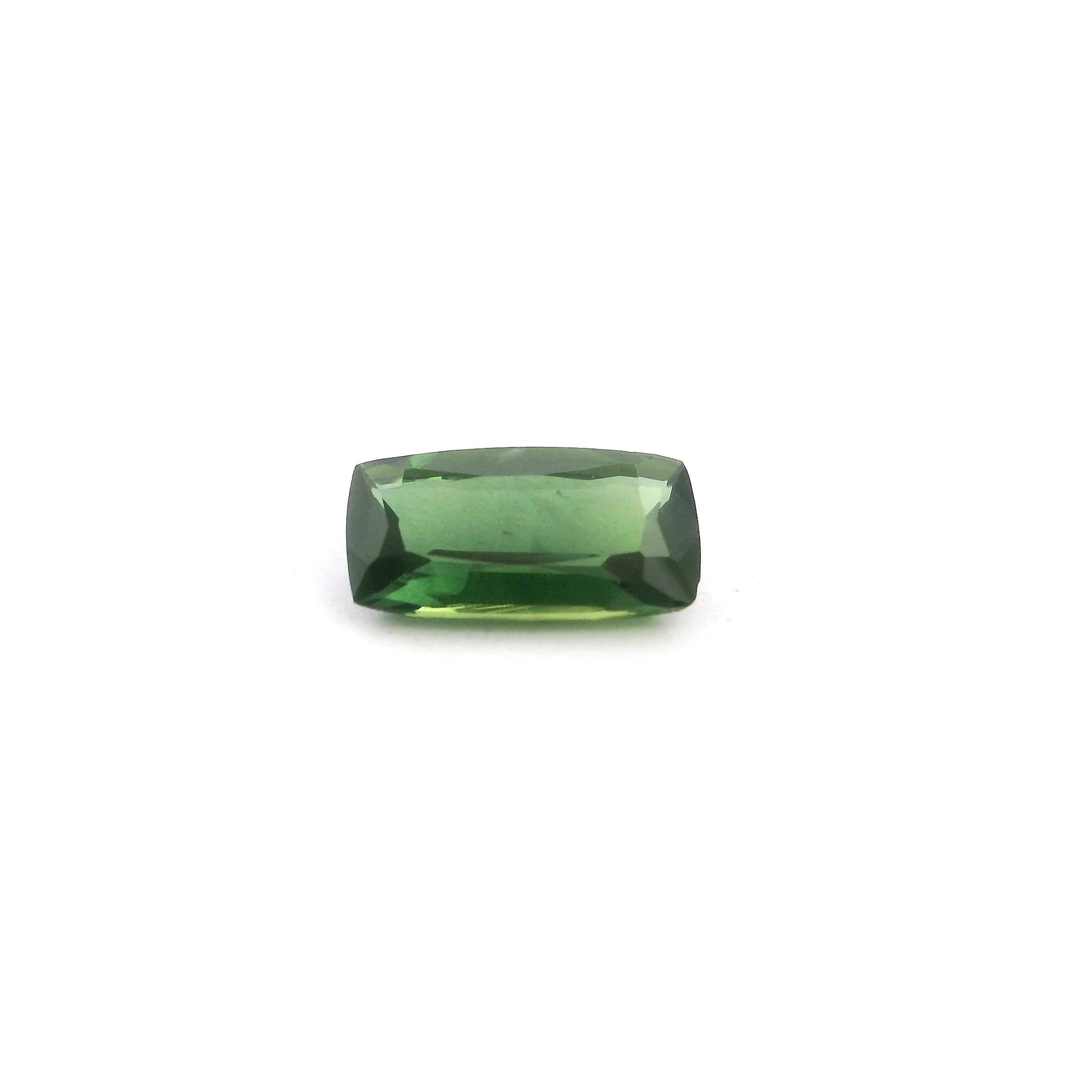 0.64 Carat Green Cushion Sapphire