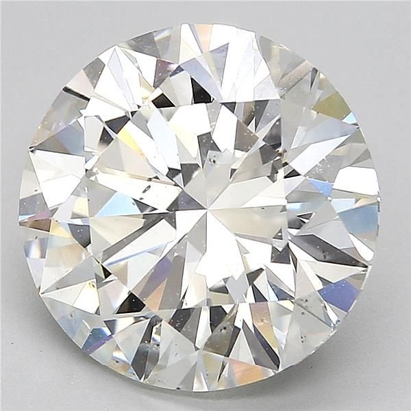 7.02ct I SI2 Rare Carat Ideal Cut Round Diamond