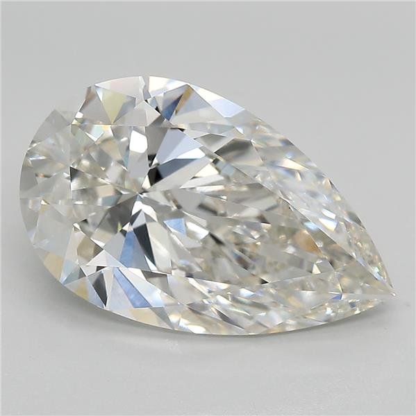 6.17ct G VS1 Rare Carat Ideal Cut Pear Lab Grown Diamond