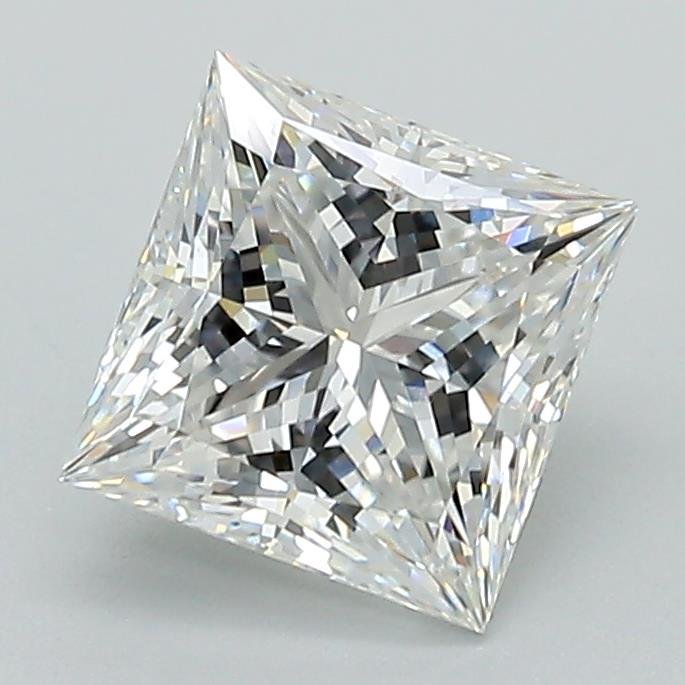 1.58ct E VS1 Rare Carat Ideal Cut Princess Lab Grown Diamond