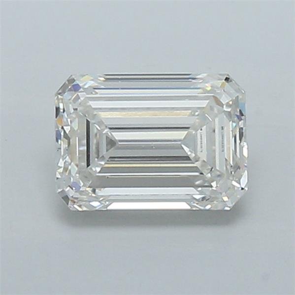 1.50ct F VS2 Excellent Cut Emerald Lab Grown Diamond