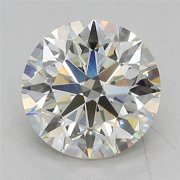 2.69ct J VVS2 Excellent Cut Round Lab Grown Diamond