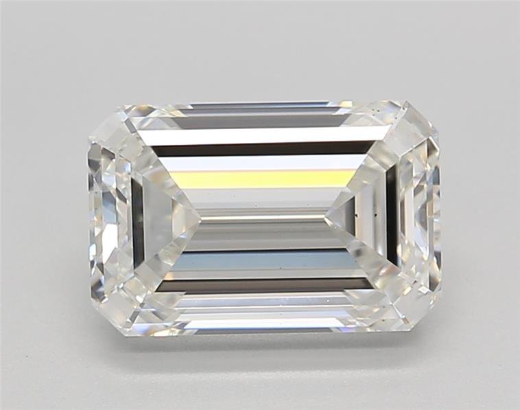 2.69ct F VS2 Excellent Cut Emerald Lab Grown Diamond