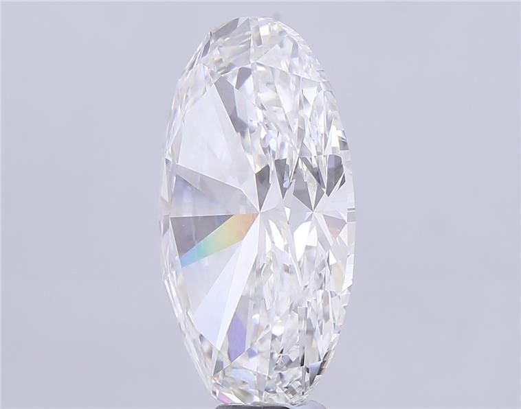 14.58ct F VS1 Rare Carat Ideal Cut Oval Lab Grown Diamond