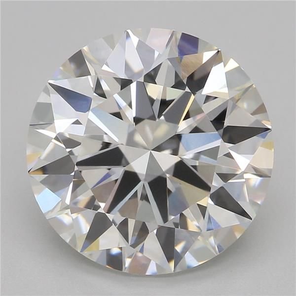 4.07ct F VVS2 Rare Carat Ideal Cut Round Lab Grown Diamond