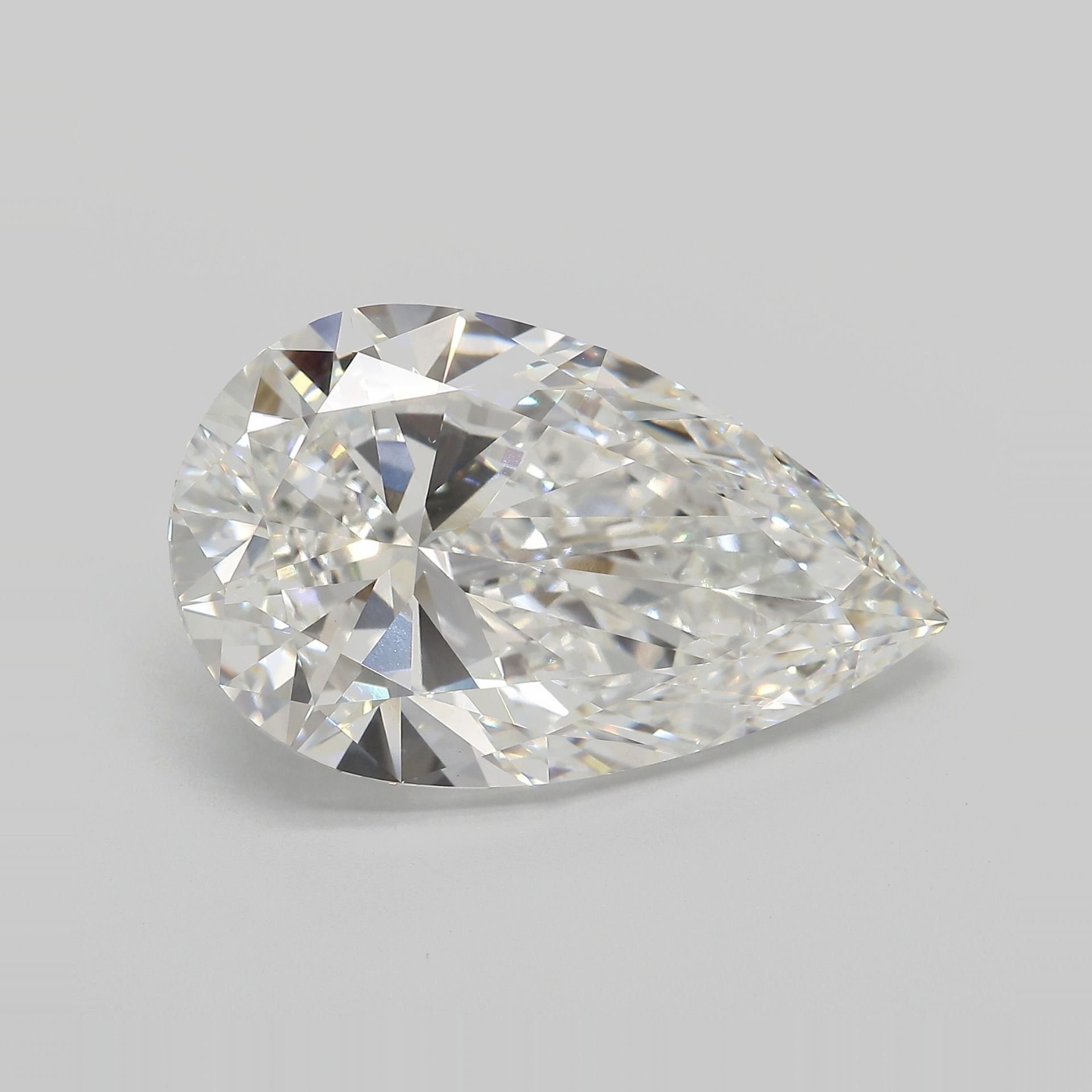 14.64ct F VVS2 Very Good Cut Pear Lab Grown Diamond