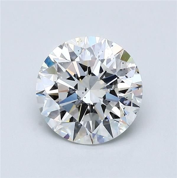 2.08ct E SI1 Rare Carat Ideal Cut Round Diamond