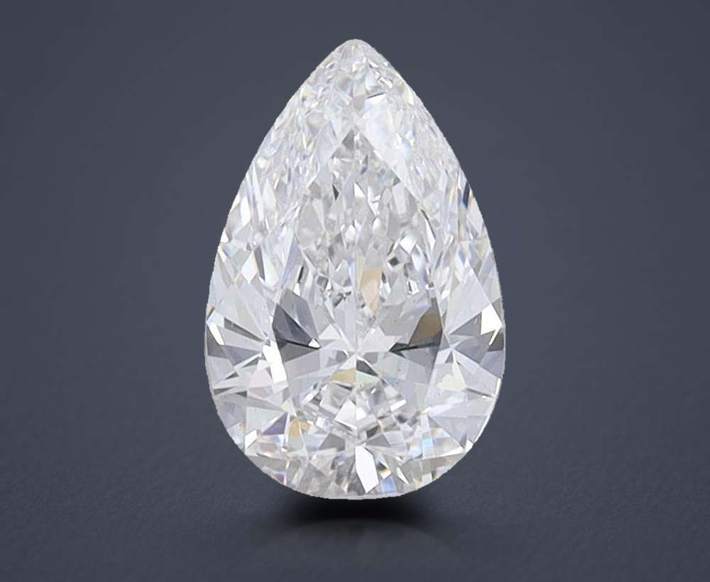0.74 Carat Pear Lab Diamond