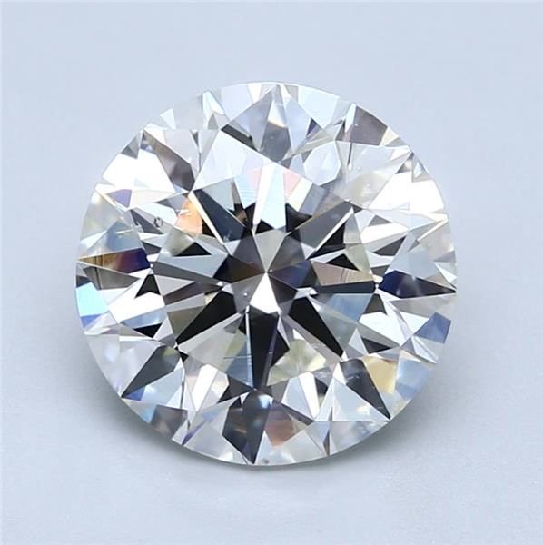 3.40ct J SI2 Rare Carat Ideal Cut Round Diamond