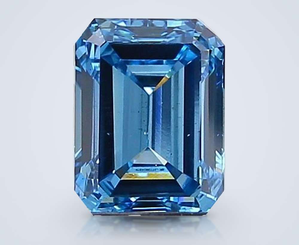 1.48 Ct. Fancy Vivid Blue Emerald Lab Diamond