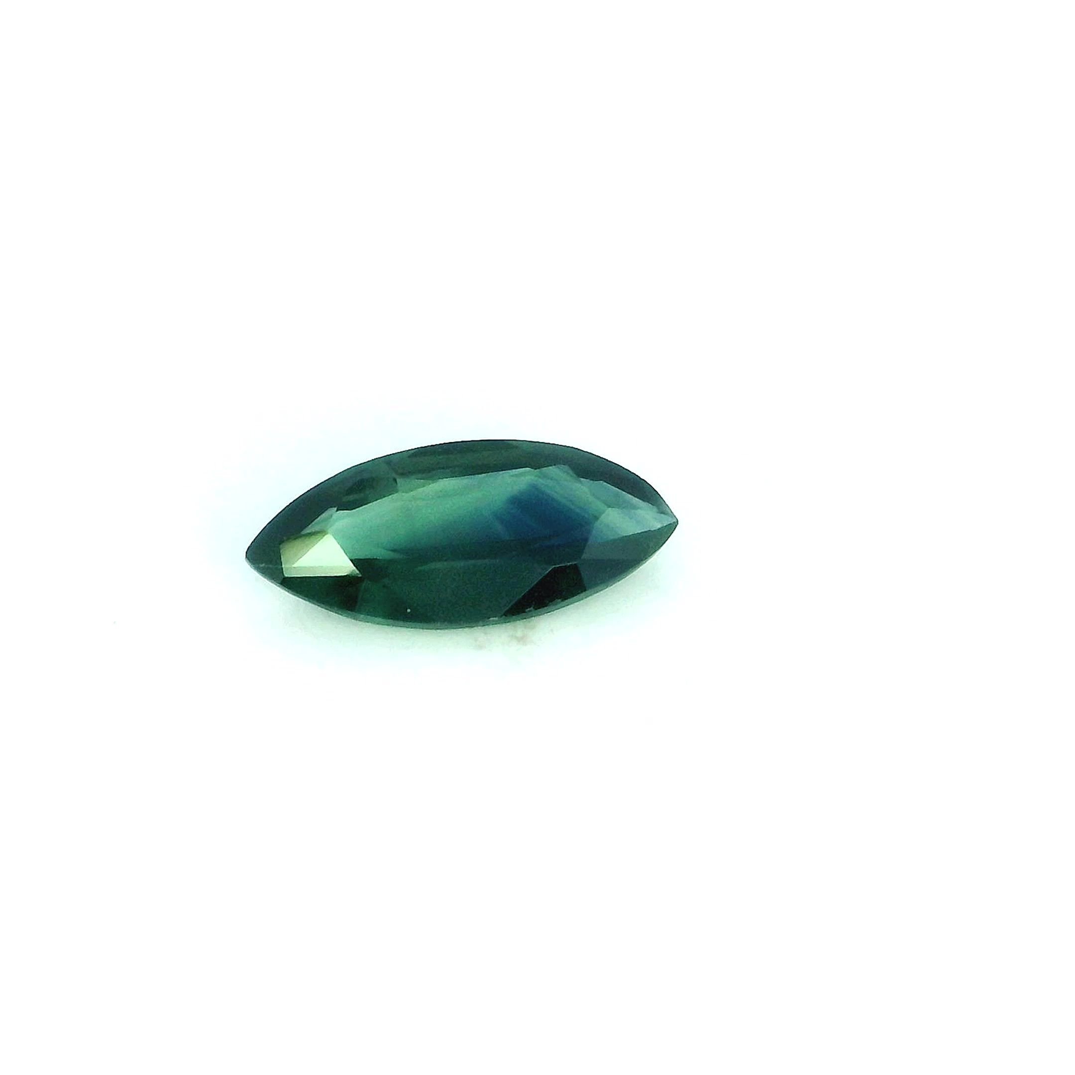 0.53 Carat Blue Marquise Sapphire