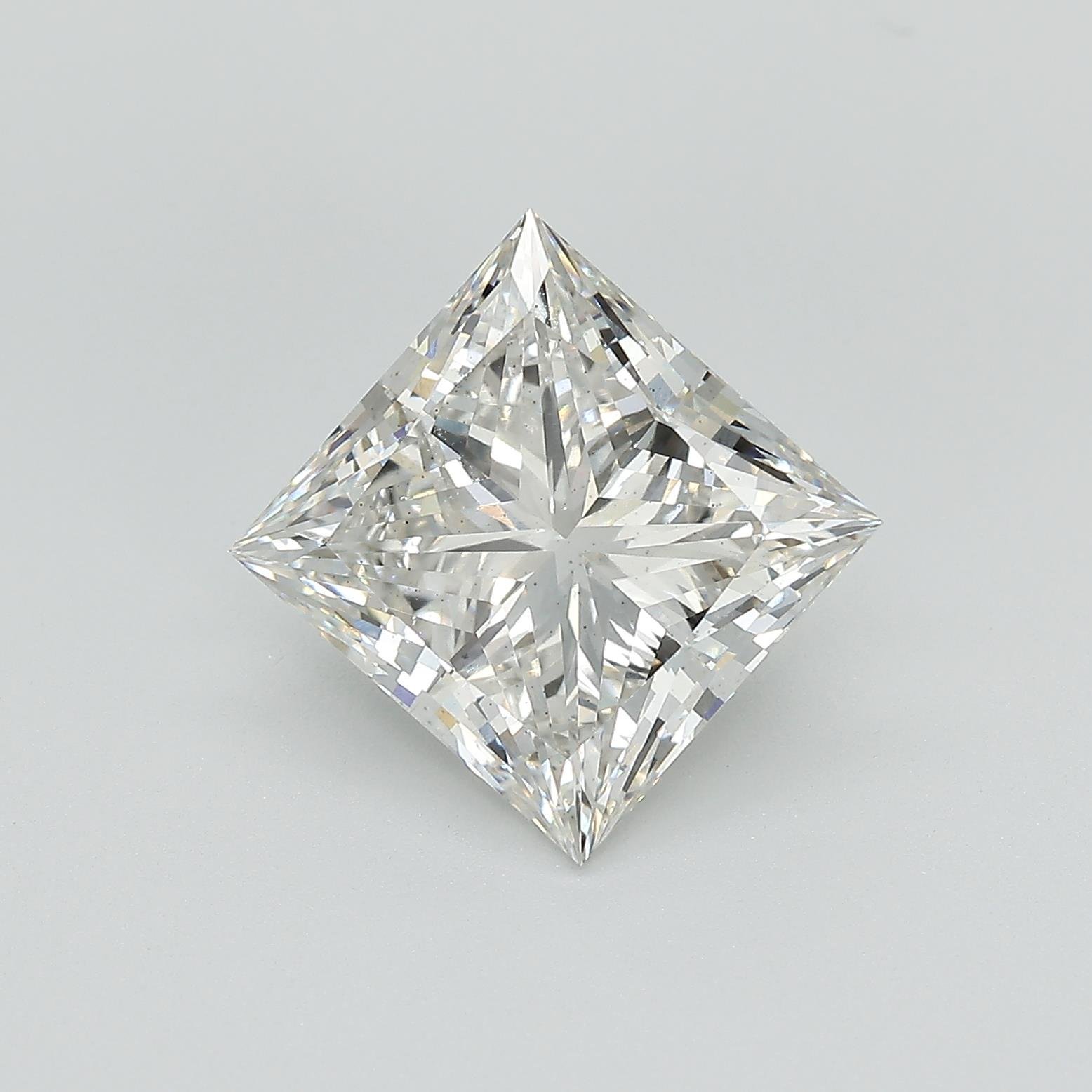 5.00ct I SI1 Rare Carat Ideal Cut Princess Lab Grown Diamond