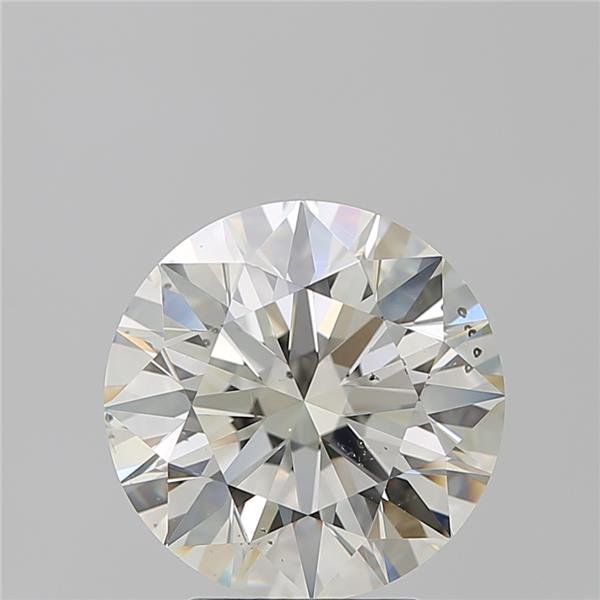 4.05ct K SI1 Rare Carat Ideal Cut Round Diamond