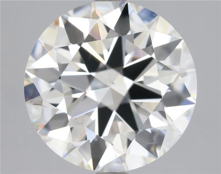 3.01ct J SI1 Rare Carat Ideal Cut Round Diamond