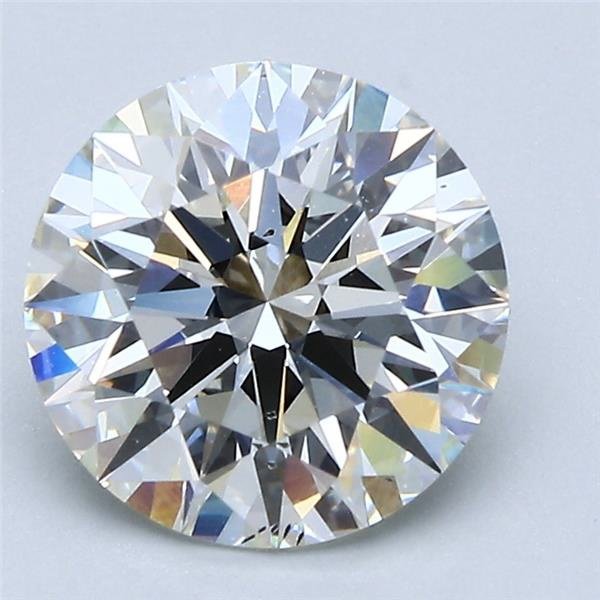 2.60ct I SI1 Rare Carat Ideal Cut Round Lab Grown Diamond