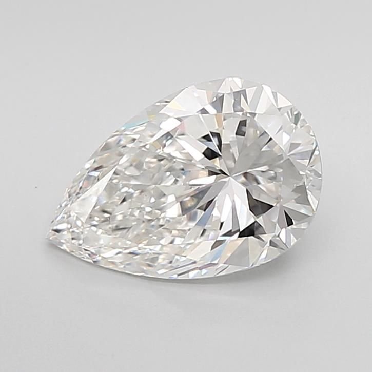 2.00ct F VS1 Very Good Cut Pear Lab Grown Diamond