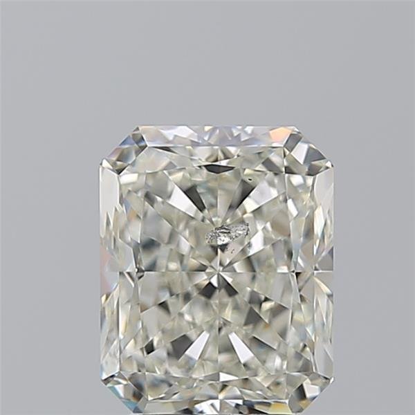 3.02ct J SI2 Rare Carat Ideal Cut Radiant Diamond