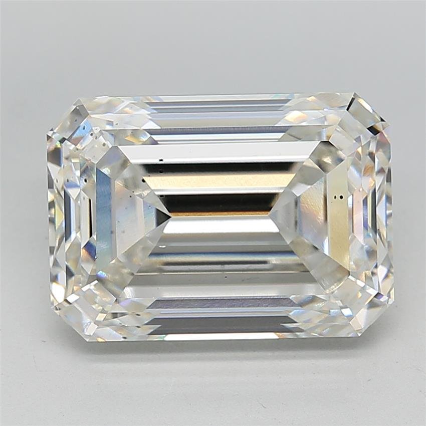 11.02ct H SI1 Excellent Cut Emerald Lab Grown Diamond