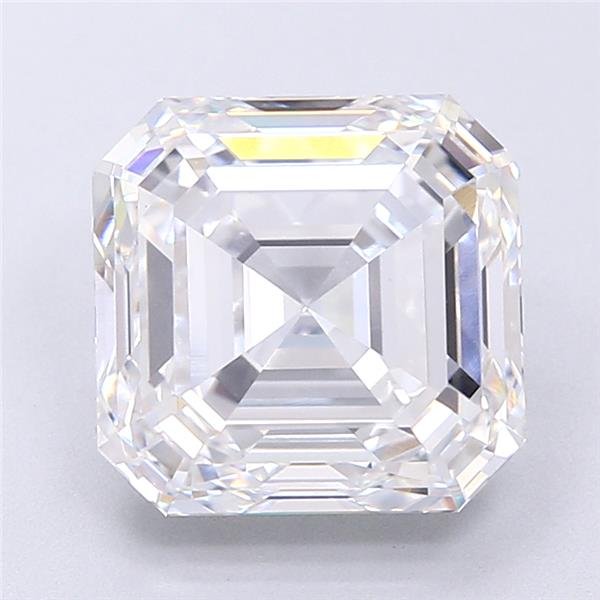 5.06ct D VS1 Rare Carat Ideal Cut Asscher Lab Grown Diamond