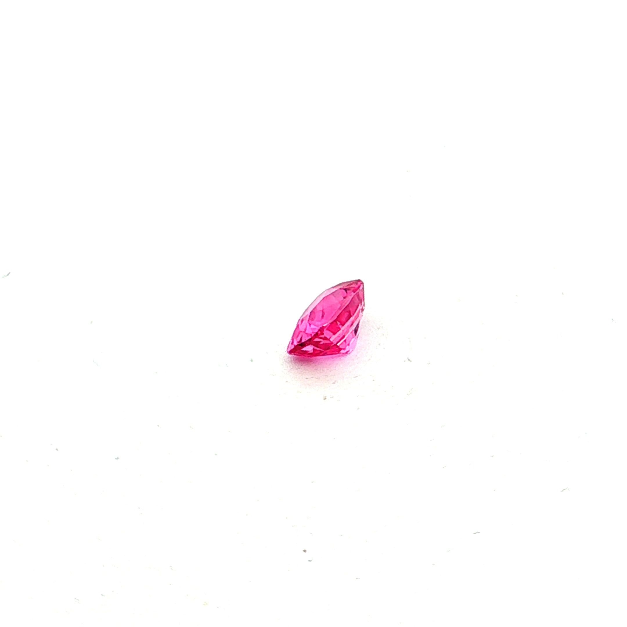 0.97 Carat Pink Cushion Sapphire