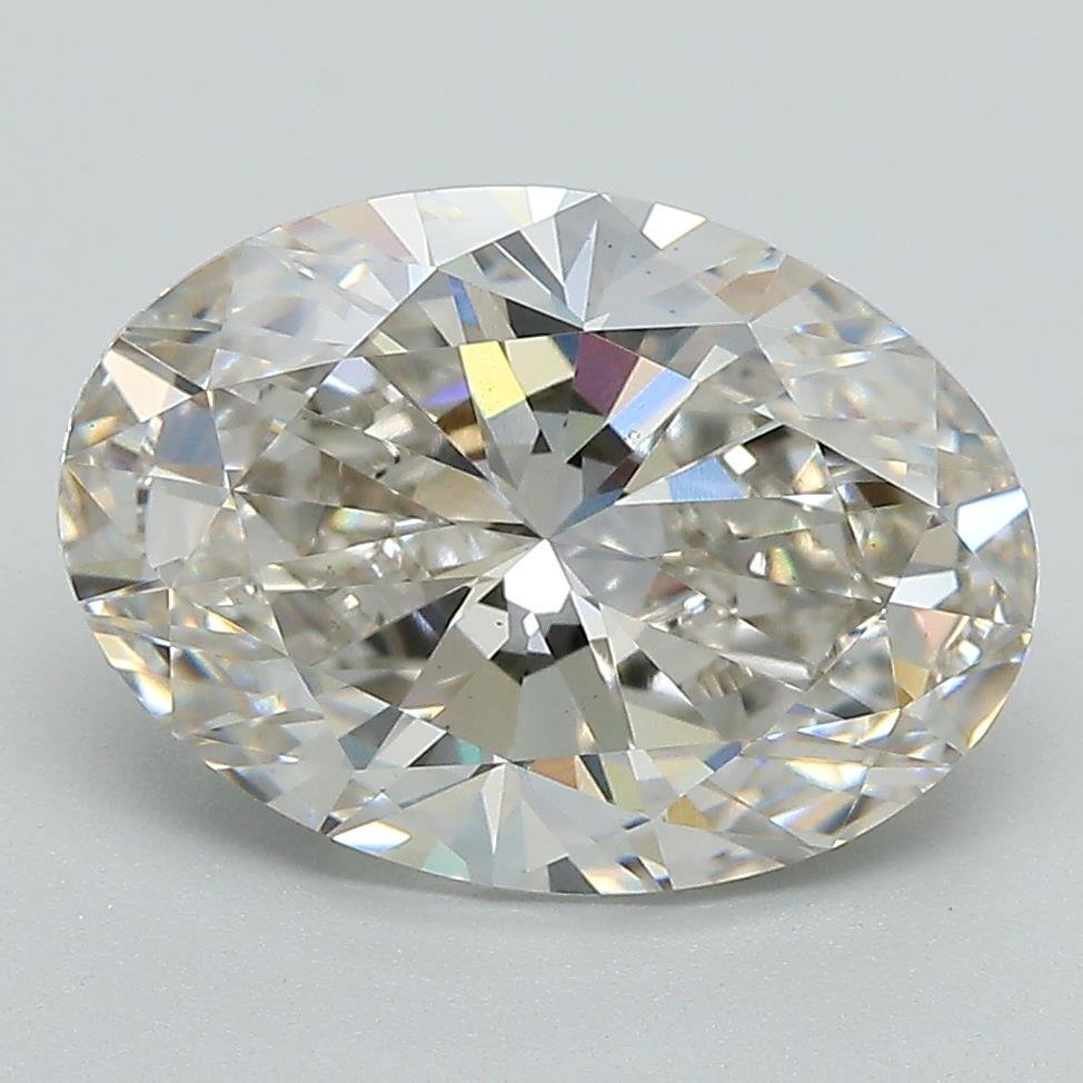 3.76ct H VS1 Rare Carat Ideal Cut Oval Lab Grown Diamond