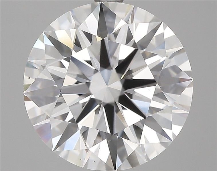 5.25ct D VS2 Rare Carat Ideal Cut Round Diamond