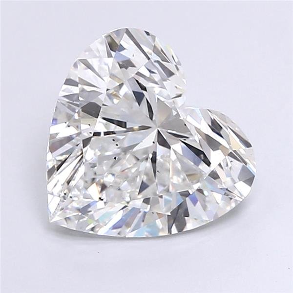 5.03ct F SI1 Rare Carat Ideal Cut Heart Lab Grown Diamond