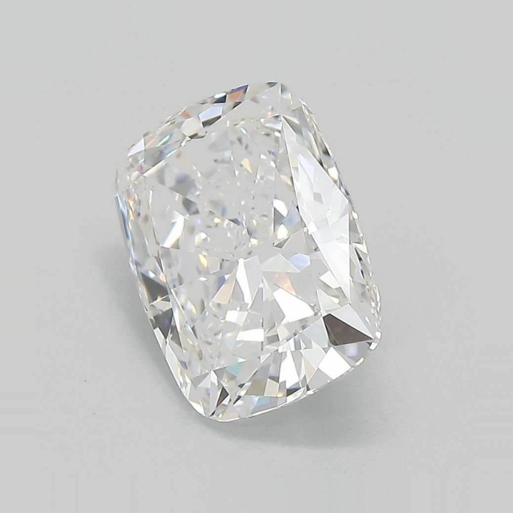 3.76ct E VVS2 Rare Carat Ideal Cut Cushion Lab Grown Diamond
