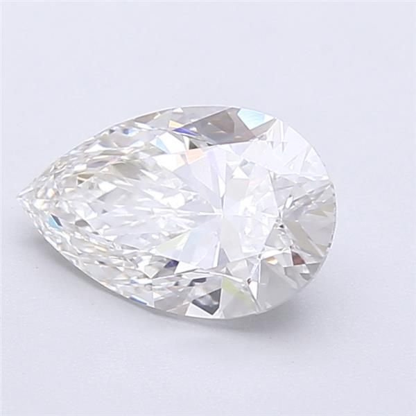 1.61ct F VVS2 Rare Carat Ideal Cut Pear Lab Grown Diamond