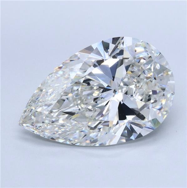 7.64ct G VS1 Rare Carat Ideal Cut Pear Lab Grown Diamond