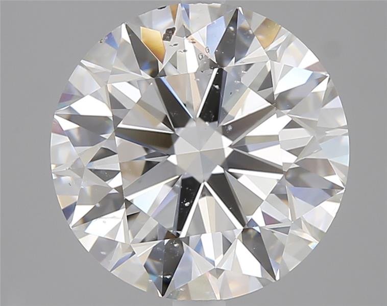 4.03ct D SI2 Rare Carat Ideal Cut Round Diamond