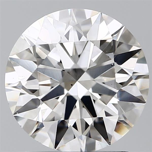 2.10ct F SI1 Rare Carat Ideal Cut Round Lab Grown Diamond