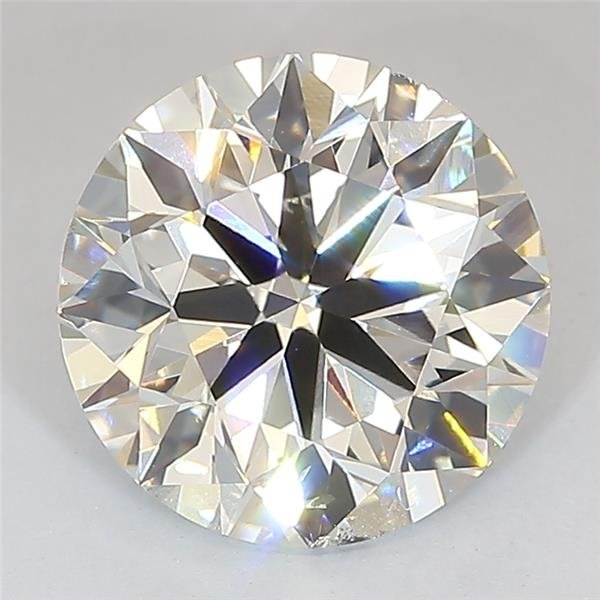 3.02ct J SI1 Excellent Cut Round Lab Grown Diamond