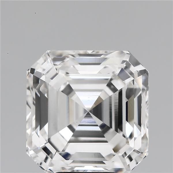 7.03ct F VS1 Rare Carat Ideal Cut Asscher Lab Grown Diamond