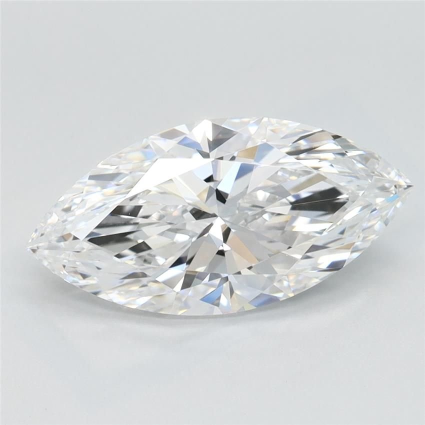 2.07ct D IF Very Good Cut Marquise Lab Grown Diamond