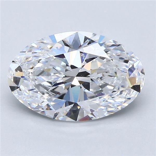 3.01ct D VVS2 Rare Carat Ideal Cut Oval Diamond