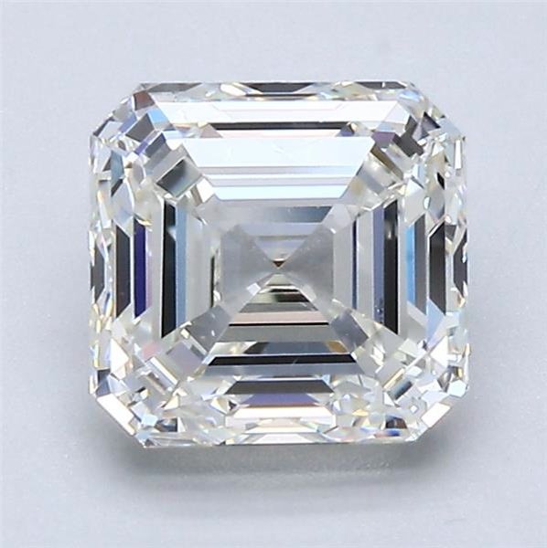 2.01ct J VS2 Rare Carat Ideal Cut Asscher Diamond