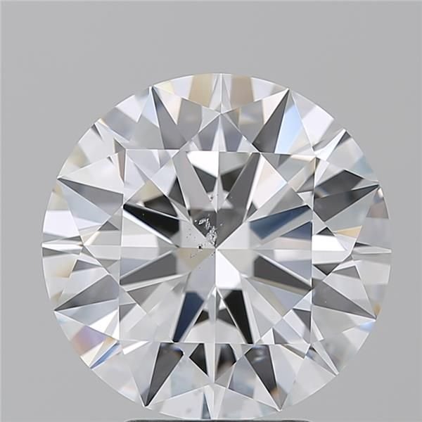 4.01ct E SI2 Rare Carat Ideal Cut Round Diamond