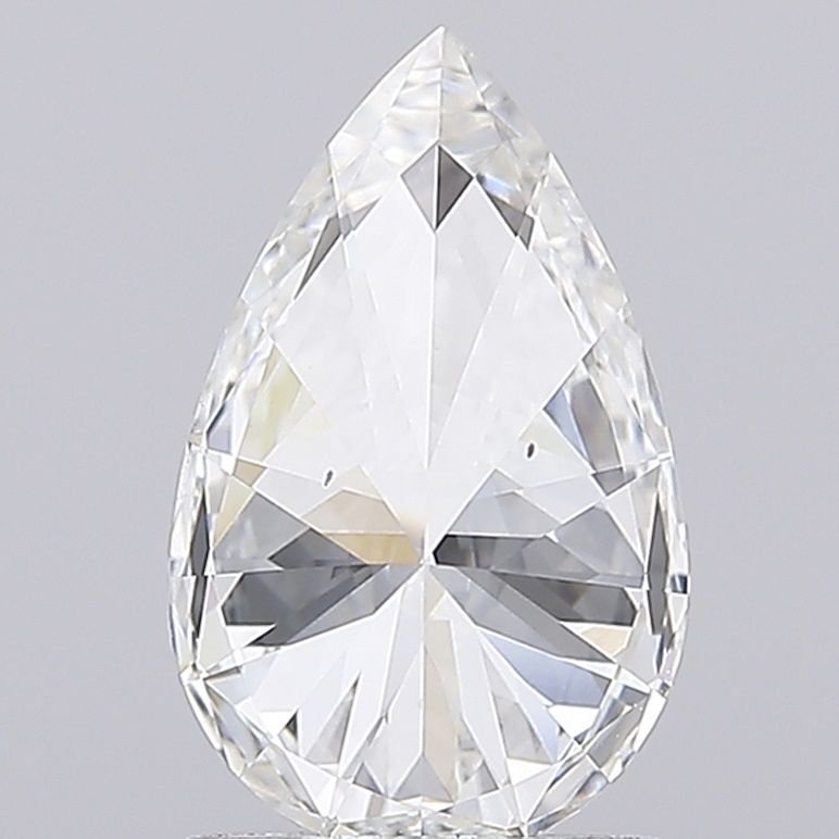 1.57ct F SI1 Rare Carat Ideal Cut Pear Lab Grown Diamond