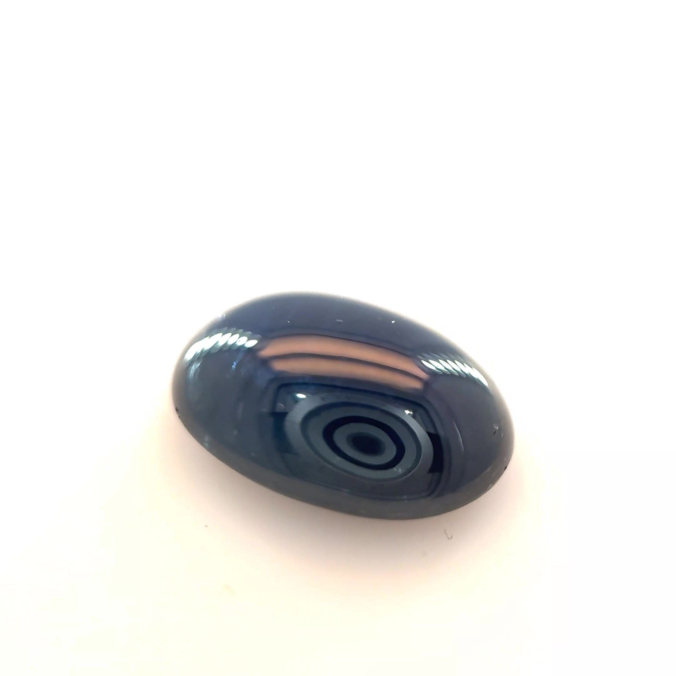 4.16 Carat Deep Blue Oval Sapphire