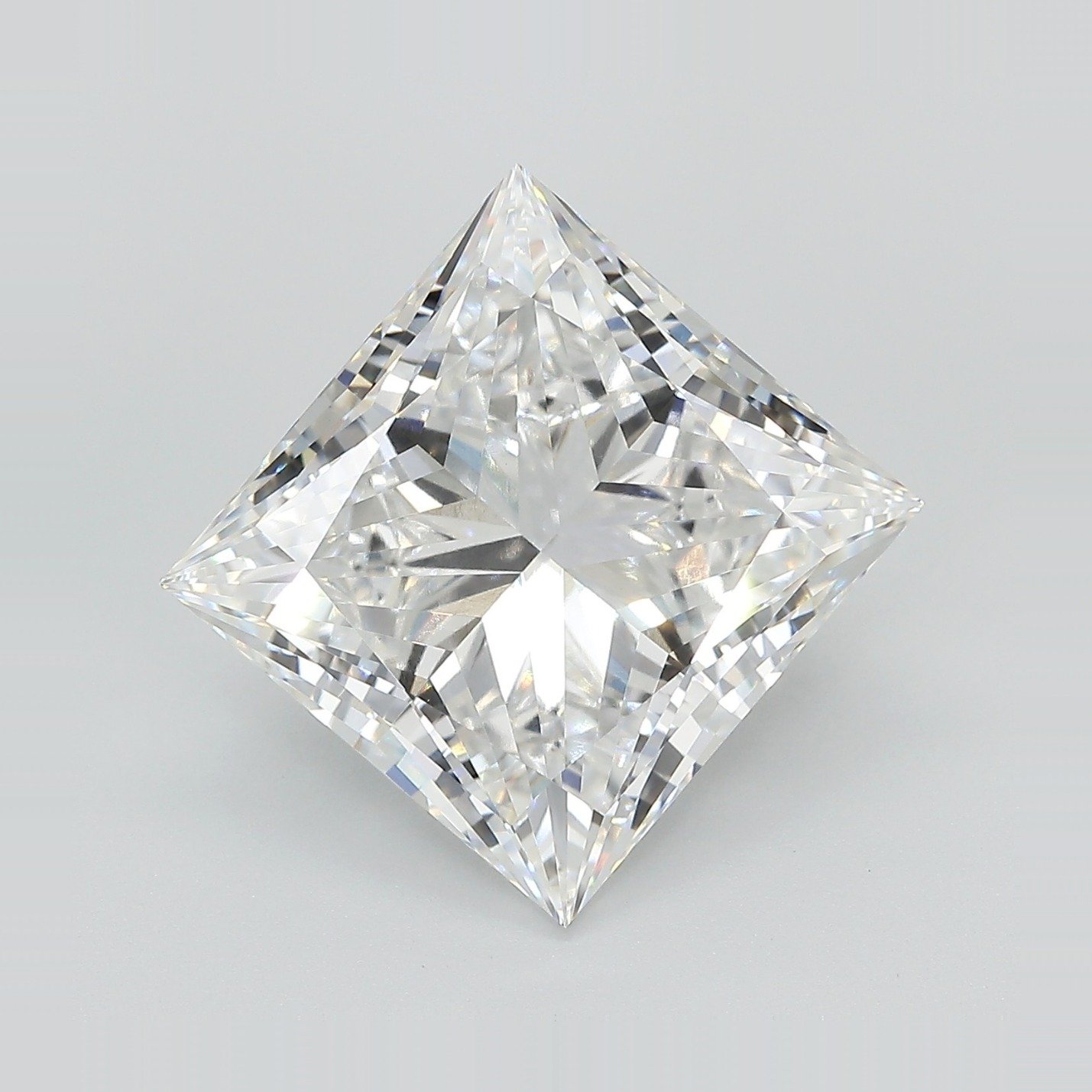 9.18ct E VVS2 Rare Carat Ideal Cut Princess Lab Grown Diamond