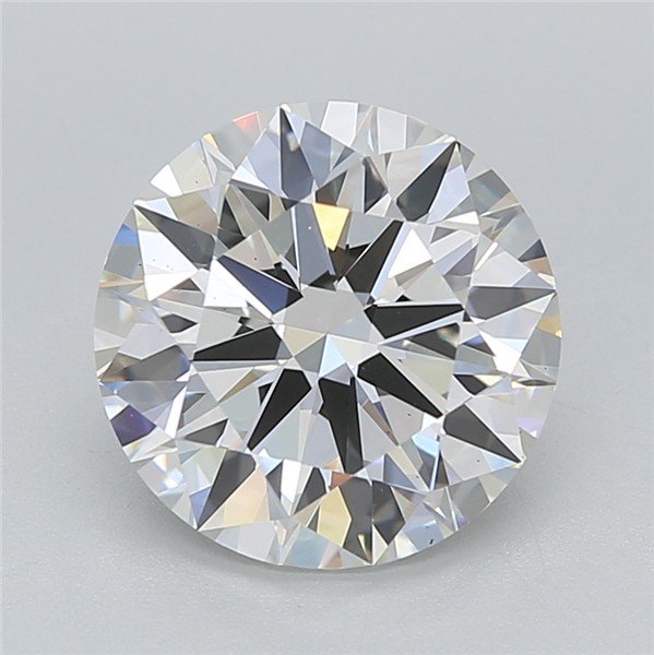 3.05ct G VS2 Rare Carat Ideal Cut Round Lab Grown Diamond
